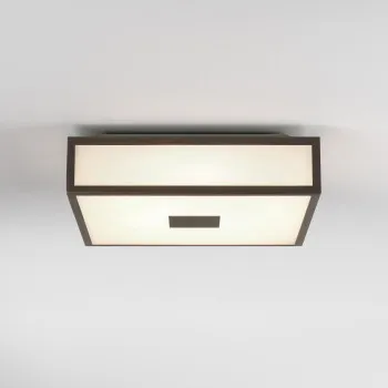 Astro Lighting Mashiko Square 300 barna fürdőszobai mennyezeti lámpa (AST-1121079) E27 2 izzós IP44