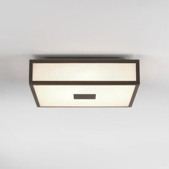 Astro Lighting Mashiko Square 300 barna fürdőszobai mennyezeti lámpa (AST-1121079) E27 2 izzós IP44