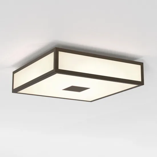 Astro Lighting Mashiko Square 300 barna fürdőszobai mennyezeti lámpa (AST-1121079) E27 2 izzós IP44