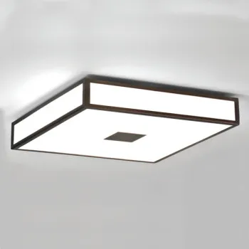 Astro Lighting Mashiko Square 400 barna fürdőszobai mennyezeti lámpa (AST-1121013) E27 4 izzós IP44