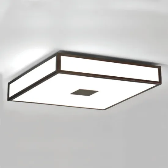 Astro Lighting Mashiko Square 400 barna fürdőszobai mennyezeti lámpa (AST-1121013) E27 4 izzós IP44