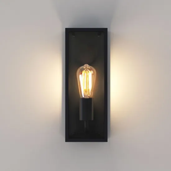Astro Lighting Messina 130 fekete kültéri fali lámpa (AST-1183029) E27 1 izzós IP44