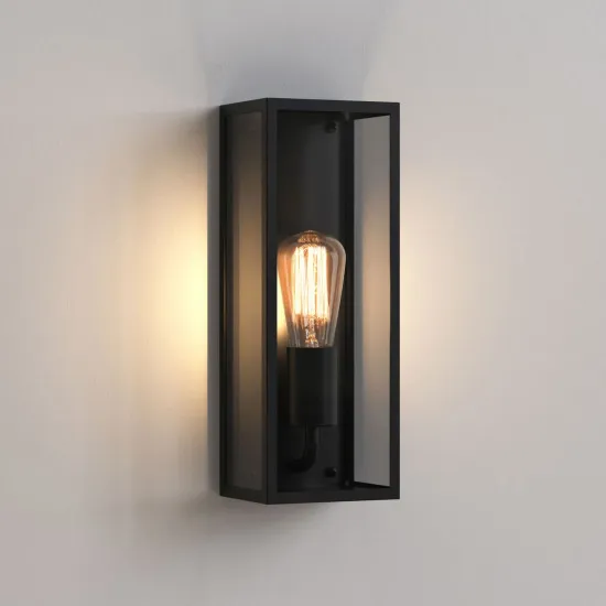 Astro Lighting Messina 130 fekete kültéri fali lámpa (AST-1183029) E27 1 izzós IP44