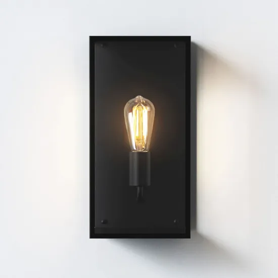 Astro Lighting Messina 200 fekete kültéri fali lámpa (AST-1183028) E27 1 izzós IP44