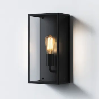 Astro Lighting Messina 200 fekete kültéri fali lámpa (AST-1183028) E27 1 izzós IP44