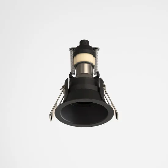 Astro Lighting Minima Round Mini fekete mennyezetbe építhető lámpa (AST-1249054) GU10 MR11 1 izzós IP20
