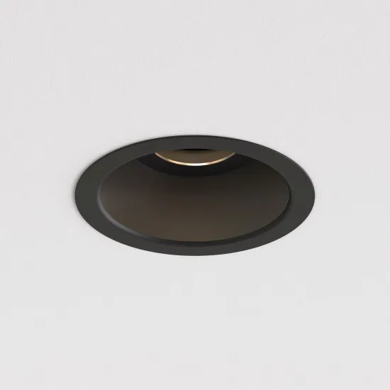 Astro Lighting Minima Round Mini fekete mennyezetbe építhető lámpa (AST-1249054) GU10 MR11 1 izzós IP20
