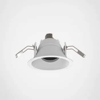 Astro Lighting Minima Round Slimline 25 fekete fürdőszobai mennyezetbe építhető lámpa (AST-1249036) GU10 1 izzós IP65
