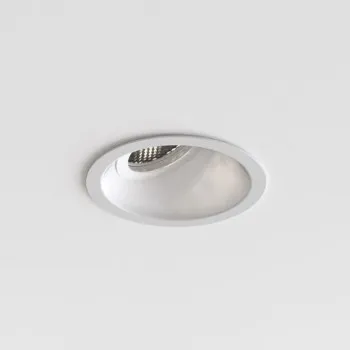 Astro Lighting Minima Round Slimline 25 fekete fürdőszobai mennyezetbe építhető lámpa (AST-1249036) GU10 1 izzós IP65