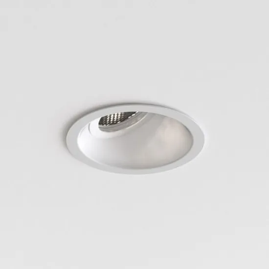 Astro Lighting Minima Round Slimline 25 fekete fürdőszobai mennyezetbe építhető lámpa (AST-1249036) GU10 1 izzós IP65