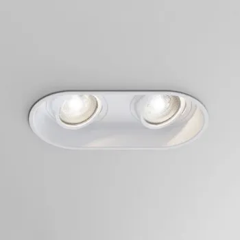 Astro Lighting Minima Round Twin Adj fehér mennyezetbe építhető lámpa (AST-1249028) GU10 2 izzós IP20