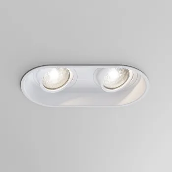 Astro Lighting Minima Round Twin Adj fehér mennyezetbe építhető lámpa (AST-1249028) GU10 2 izzós IP20