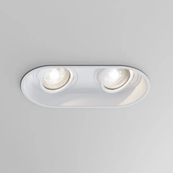 Astro Lighting Minima Round Twin Adj fehér mennyezetbe építhető lámpa (AST-1249028) GU10 2 izzós IP20