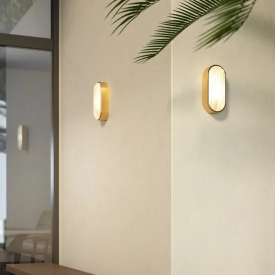 Astro Lighting Montreal Coastal Oval sárgaréz kültéri fali lámpa (AST-1032019) E27 1 izzós IP44