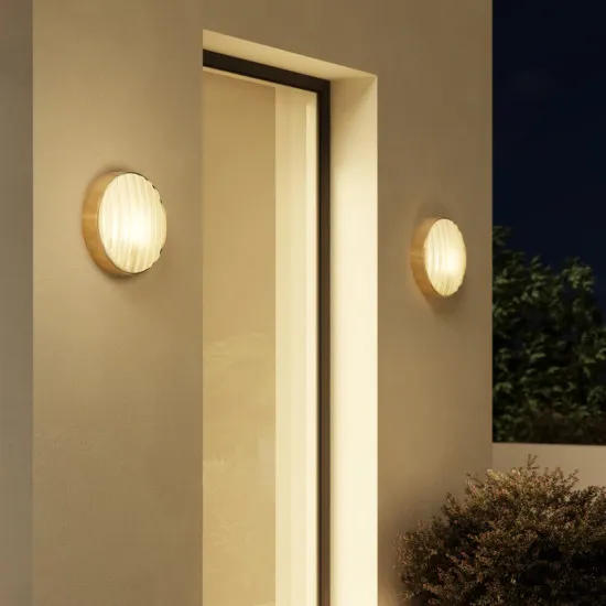 Astro Lighting Montreal Coastal Round 300 sárgaréz kültéri fali lámpa (AST-1032018) E27 1 izzós IP44