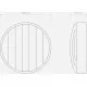Astro Lighting Montreal Coastal Round 300 sárgaréz kültéri fali lámpa (AST-1032018) E27 1 izzós IP44