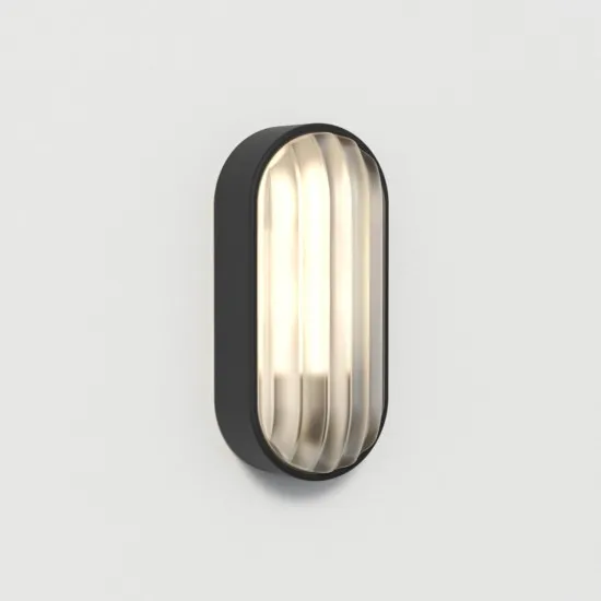 Astro Lighting Montreal Oval fekete fali lámpa (AST-1032007) E27 1 izzós IP44