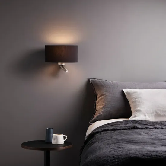 Astro Lighting Napoli Reader nikkel LED fali lámpa olvasólámpával (AST-1185003) E27+LED 2 izzós IP20