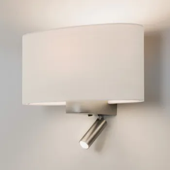 Astro Lighting Napoli Reader nikkel LED fali lámpa olvasólámpával (AST-1185003) E27+LED 2 izzós IP20