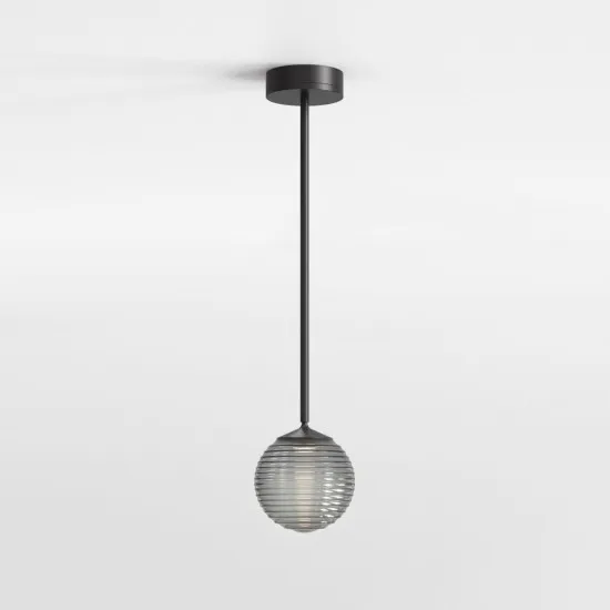 Astro Lighting Nara fekete fürdőszobai LED függesztett lámpa (AST-1464003) LED 1 izzós IP44