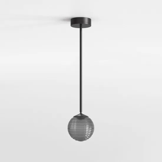 Astro Lighting Nara fekete fürdőszobai LED függesztett lámpa (AST-1464003) LED 1 izzós IP44
