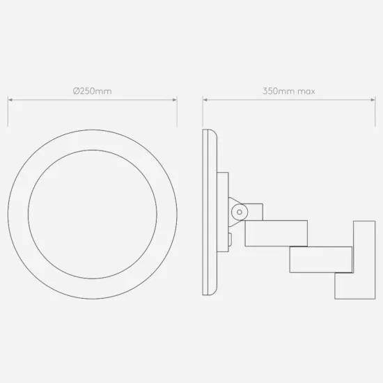 Astro Lighting Niimi króm LED kozmetikai tükörlámpa (AST-1163008) LED 1 izzós IP44