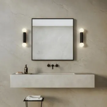 Astro Lighting Ortona Twin fekete fürdőszobai falikar (AST-1459006) G9 2 izzós IP44