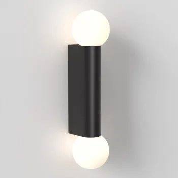 Astro Lighting Ortona Twin fekete fürdőszobai falikar (AST-1459006) G9 2 izzós IP44