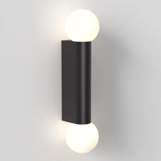 Astro Lighting Ortona Twin fekete fürdőszobai falikar (AST-1459006) G9 2 izzós IP44