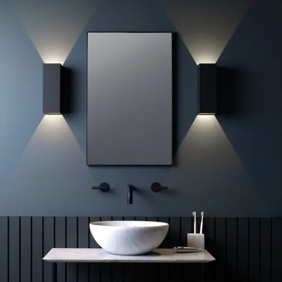 Astro Lighting Oslo 255 fekete LED kültéri fali lámpa (AST-1298007) LED 1 izzós IP65