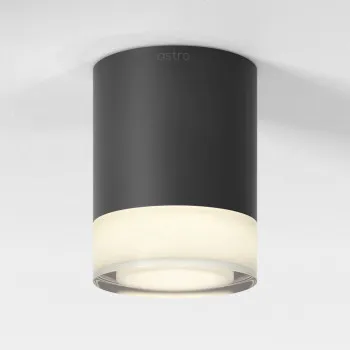 Astro Lighting Ottawa fekete fürdőszobai mennyezeti lámpa (AST-1474001) GU10 1 izzós IP65