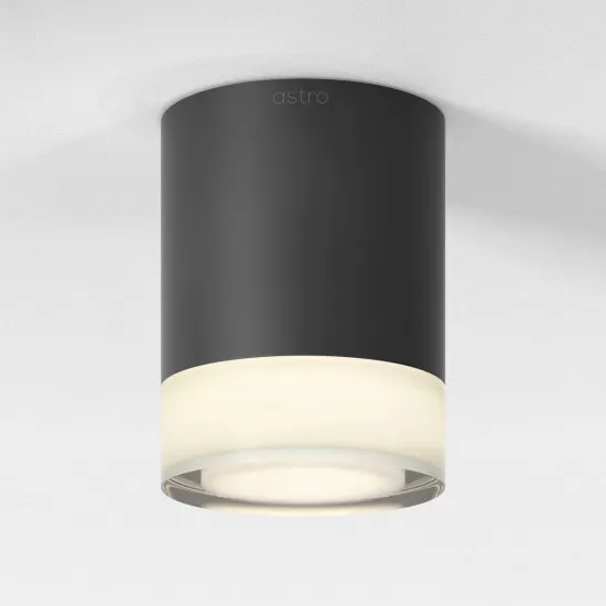 Astro Lighting Ottawa fekete fürdőszobai mennyezeti lámpa (AST-1474001) GU10 1 izzós IP65