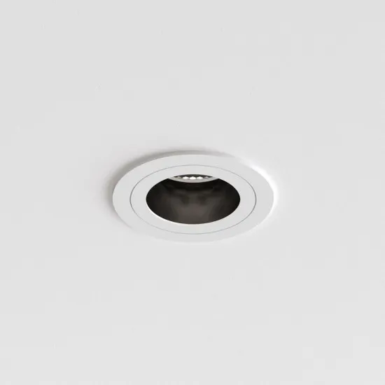 Astro Lighting Pinhole Round Slimline Fixed fehér fürdőszobai mennyezetbe építhető lámpa (AST-1434001) GU10 1 izzós IP65