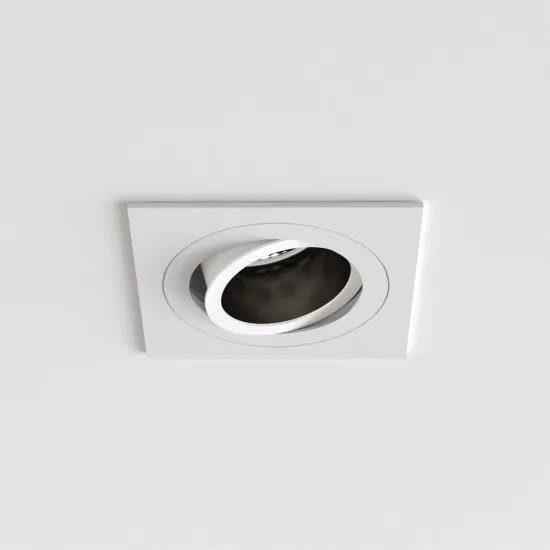 Astro Lighting Pinhole Square Slimline fehér mennyezetbe építhető lámpa (AST-1434004) GU10 1 izzós IP20