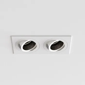 Astro Lighting Pinhole Square Slimline fehér mennyezetbe építhető lámpa (AST-1434005) GU10 2 izzós IP20