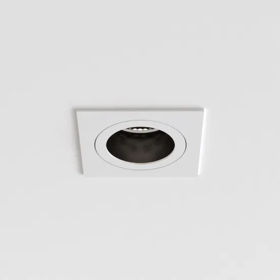 Astro Lighting Pinhole Square Slimline Fixed fehér fürdőszobai mennyezetbe építhető lámpa (AST-1434002) GU10 1 izzós IP65