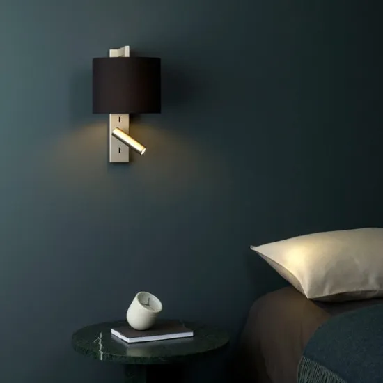 Astro Lighting Ravello LED Reader nikkel LED fali lámpa olvasólámpával (AST-1222019) E27+LED 2 izzós IP20