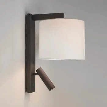 Astro Lighting Ravello LED Reader barna LED fali lámpa olvasólámpával (AST-1222020) E27+LED 2 izzós IP20