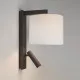 Astro Lighting Ravello LED Reader barna LED fali lámpa olvasólámpával (AST-1222020) E27+LED 2 izzós IP20