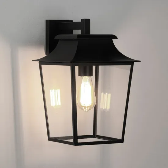 Astro Lighting Richmond Lantern 254 fekete kültéri falikar (AST-1340011) E27 1 izzós IP23