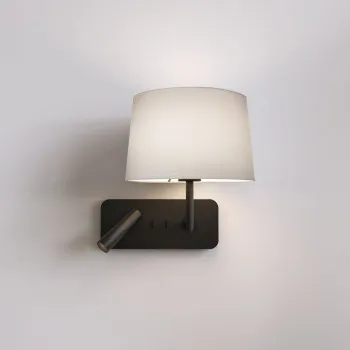 Astro Lighting Side by Side Grande USB fekete LED fali lámpa olvasólámpával (AST-1406013) E27+LED 2 izzós IP20