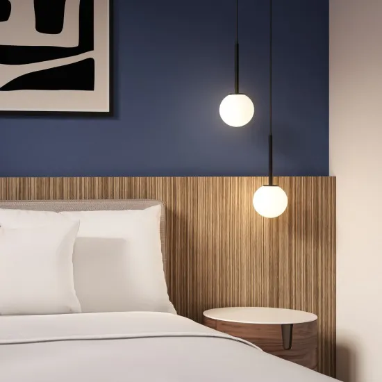 Astro Lighting Tacoma Pendant fekete fürdőszobai függesztett lámpa (AST-1429025) G9 1 izzós IP44