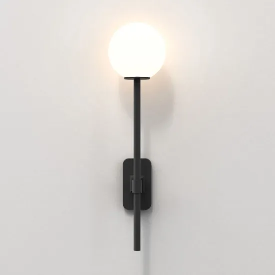 Astro Lighting Tacoma Single Grande fekete fürdőszobai falikar (AST-1429006) G9 1 izzós IP44