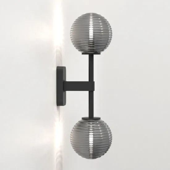 Astro Lighting Tacoma Twin fekete fürdőszobai falikar (AST-1429005) G9 2 izzós IP44