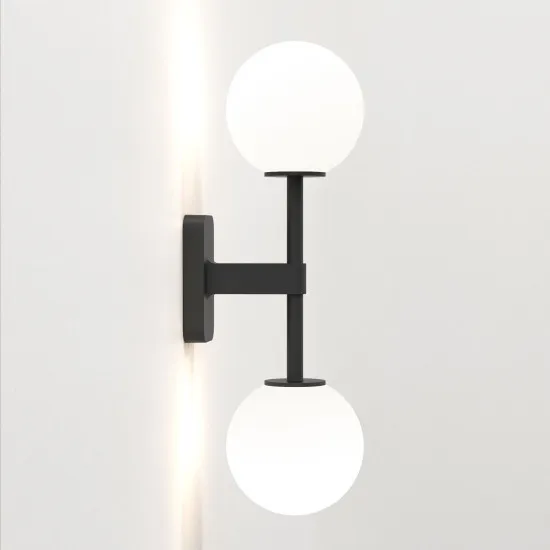 Astro Lighting Tacoma Twin fekete fürdőszobai falikar (AST-1429005) G9 2 izzós IP44