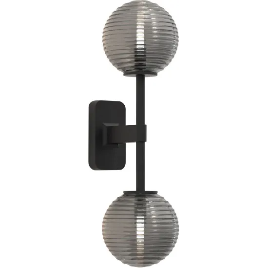 Astro Lighting Tacoma Twin fekete fürdőszobai falikar (AST-1429005) G9 2 izzós IP44