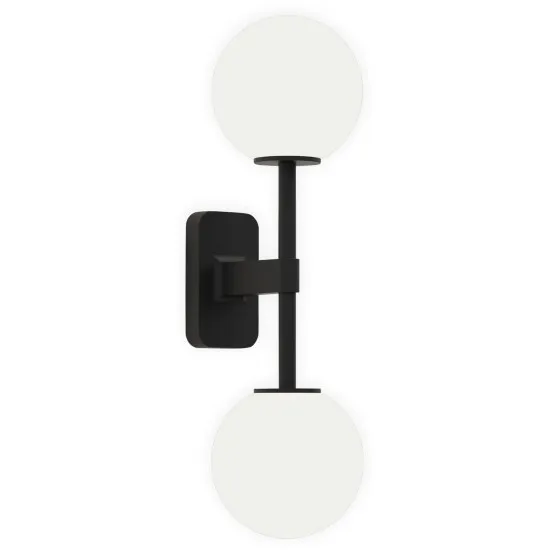 Astro Lighting Tacoma Twin fekete fürdőszobai falikar (AST-1429005) G9 2 izzós IP44