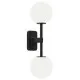 Astro Lighting Tacoma Twin fekete fürdőszobai falikar (AST-1429005) G9 2 izzós IP44