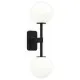 Astro Lighting Tacoma Twin fekete fürdőszobai falikar (AST-1429005) G9 2 izzós IP44