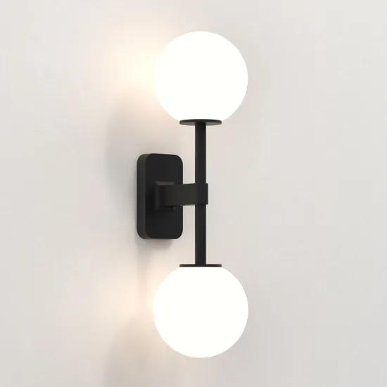 Astro Lighting Tacoma Twin fekete fürdőszobai falikar (AST-1429005) G9 2 izzós IP44